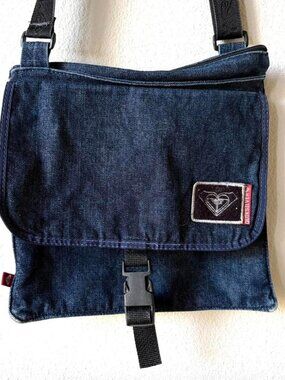 ROXY Quiksilver Blue Denim Shoulder Bag y2k 2000s Vintage